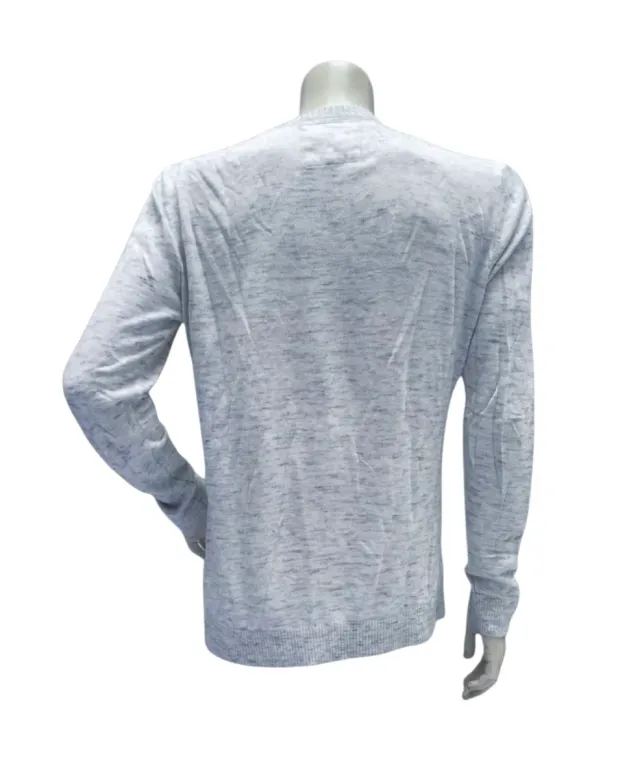 Jersey Hollister blanco/gris L