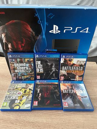 Playstation 4 1TB con Mando y 6 juegos
