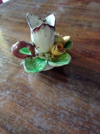 Bugia ceramica porta candela vintage 