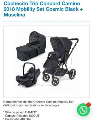 Carro Concord 3 piezas para bebé