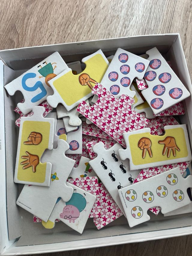 Puzzle con numeri di Peppa Pig