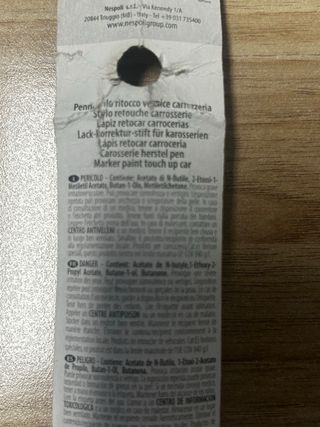 Pennello ritocco vernice rossa carrozzeria nuovo