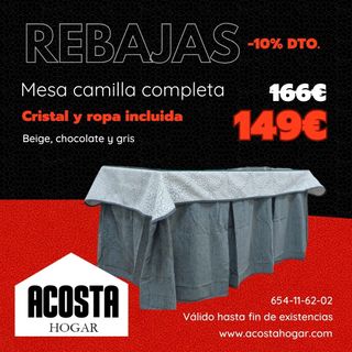 Mesa camilla completa ¡¡NUEVA!!