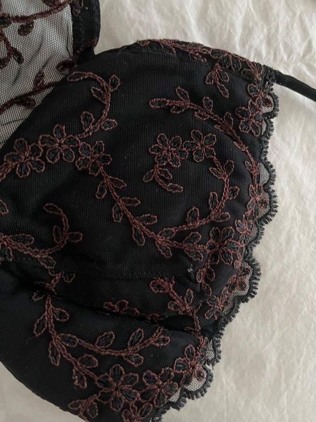 Reggiseno nero donna la perla