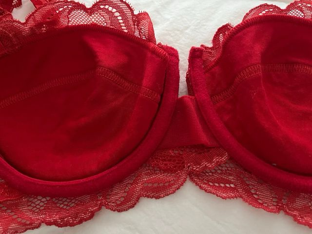 Reggiseno donna rosso la perla