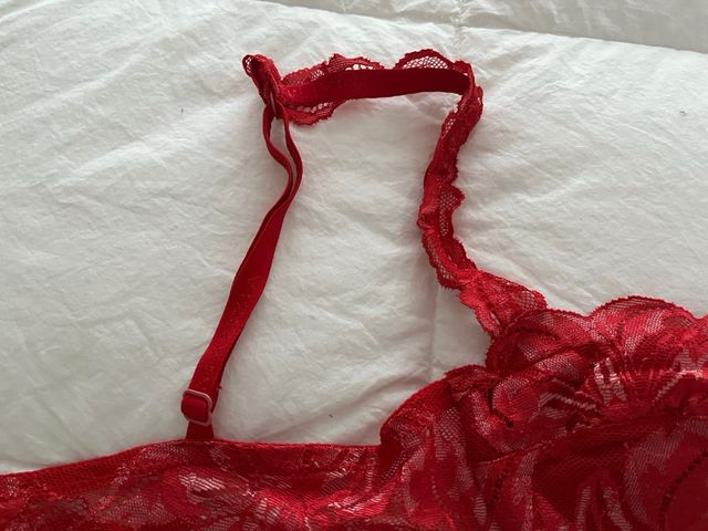 Reggiseno donna rosso la perla