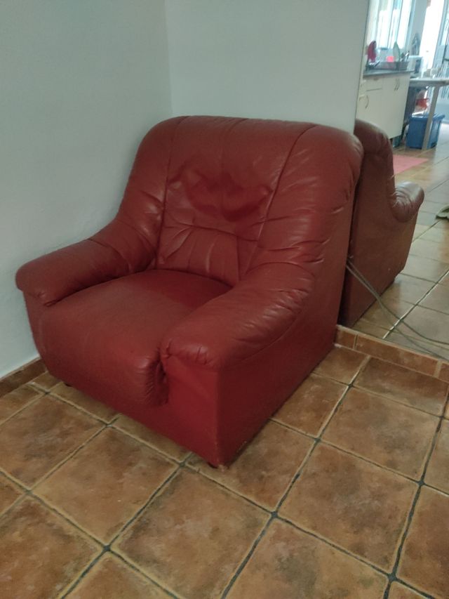 Sillón de piel