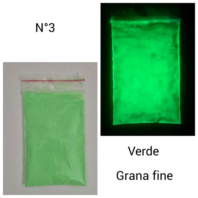 Pigmenti fosforescenti 3 buste da 150gr