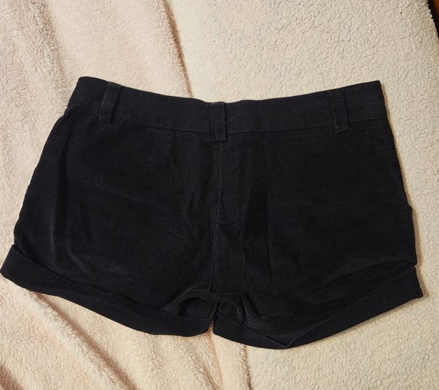 Pantaloncini in velluto blu