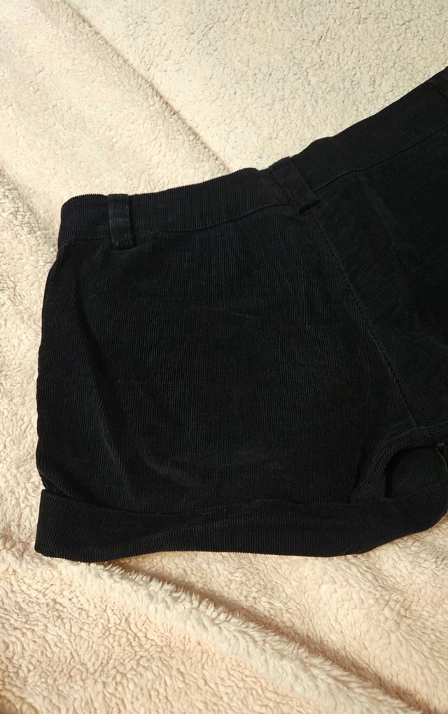 Pantaloncini in velluto blu