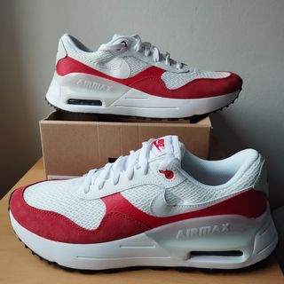 Nike Air Max Systm 44.5 Blanco Rojo Nuev