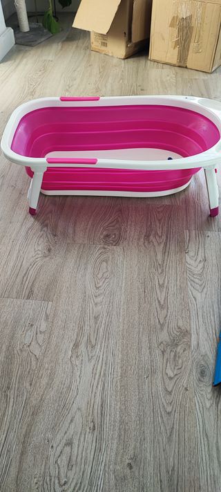 Bañera de bebé plegable + hamaca bañera