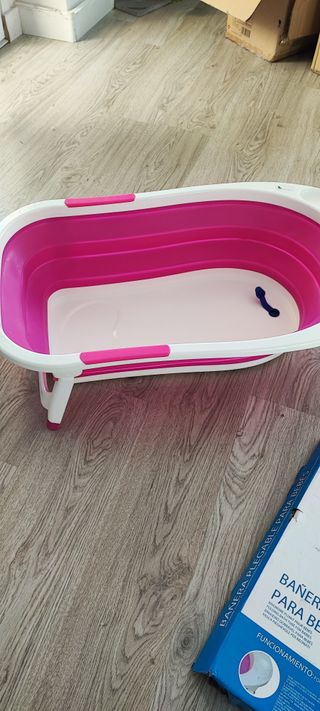 Bañera de bebé plegable + hamaca bañera