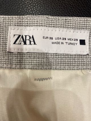 Pantalon de traje gris Zara