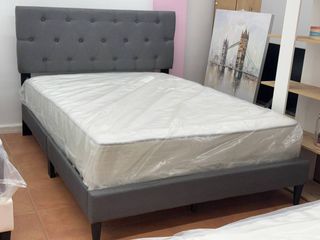 CAMA CON CABECERO Y SOMIER MATRIMONIO