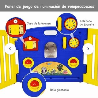 Parque de bebé XXL 8 piezas