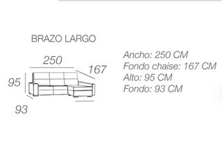 Chaiselongue Iris Brazo Corto/Brazo Largo🤩