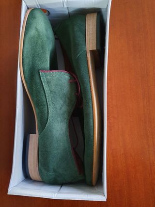 Zapatos, mocasines, de ante, nuevos