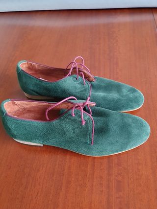Zapatos, mocasines, de ante, nuevos