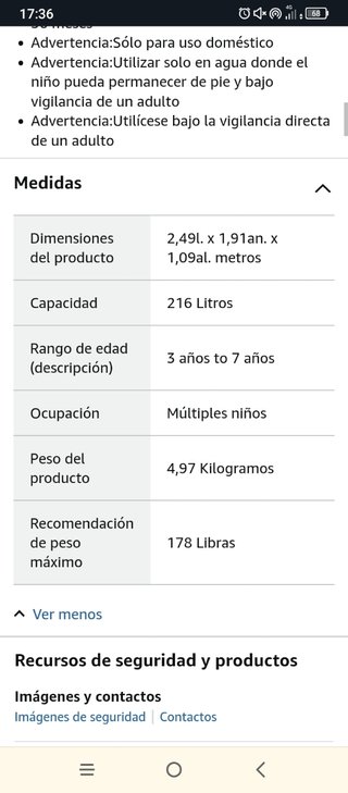 Piscina Intex con tobogán niños