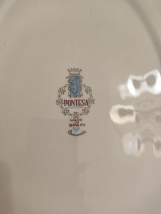 Fuente vintage grande de porcelana  de Pontesa