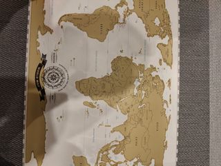 Mapa para rascar.