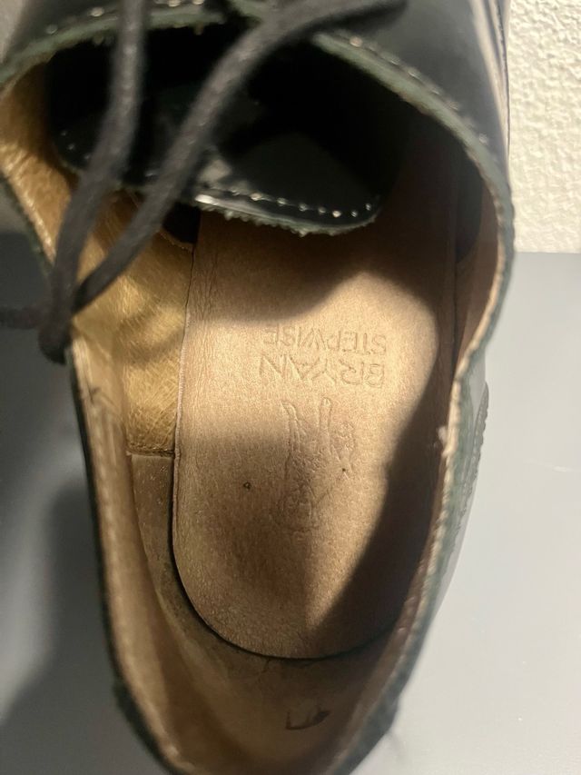 Scarpe nere con tacco a lacci T38