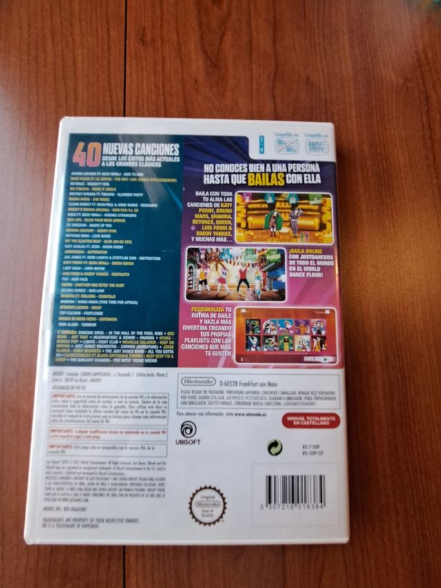 Juego Just dance 2018de la Wii.U
