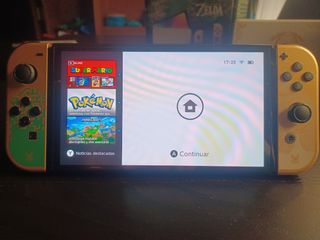 Switch OLED Zelda impecable + funda + caja