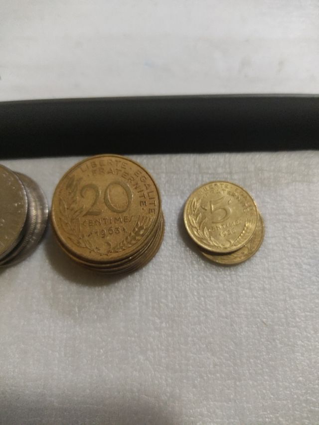 Lote francos franceses.(38 monedas)