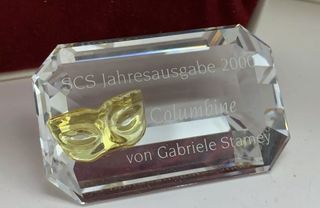 Swarovski targa columbine colombina SIGILLATO