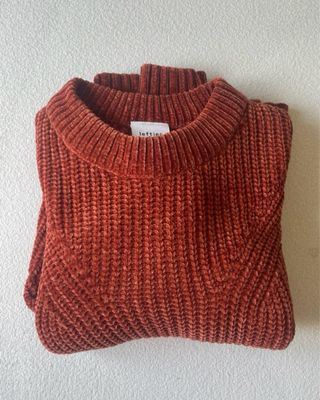 Jersey de punto cobrizo