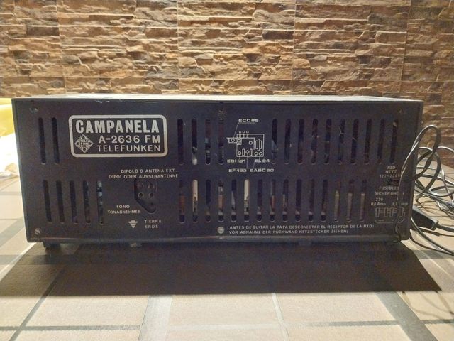 Rádio Telefunken Campanela A-2636 - Funciona