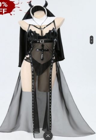 Goth Nun Cosplay (Meowcos)