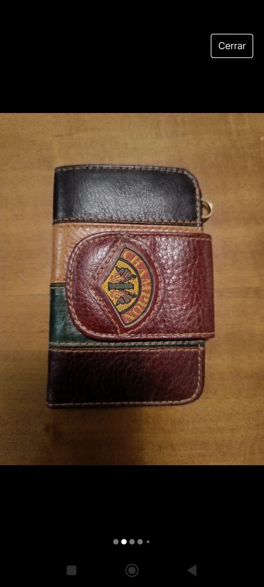 Cartera, funda gafas y llavero cuero