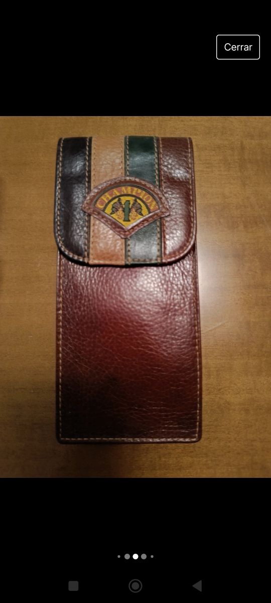 Cartera, funda gafas y llavero cuero