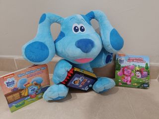 Blue pistas, peluche interactivo con 3 libros