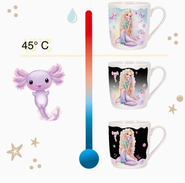 Taza TopModel Mermaid efecto térmico