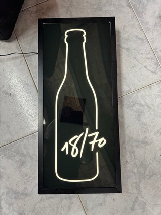 Cartel led cerveza 18/70