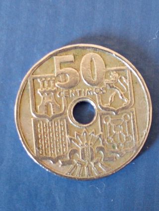 de España, con error, de 50 cms,del año 1949,