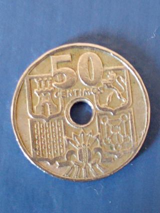 de España, con error, de 50 cms,del año 1949,