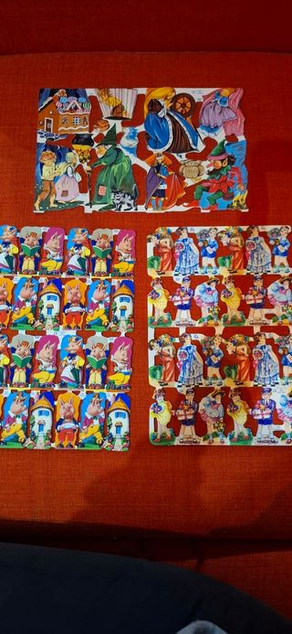 Lote 6 Cromos Troquelado Edivas Ingleses