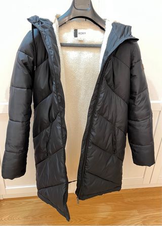 Plumífero Roxy negro talla M