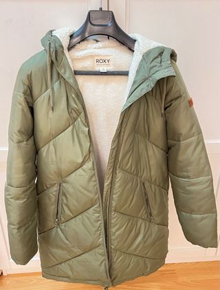 Plumífero Roxy verde talla M