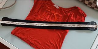 Nuova.Cintura fascia elastica nera fibbia oro 77cm