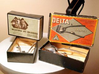 2 maquinas cortar pelo vintage en cajas originales