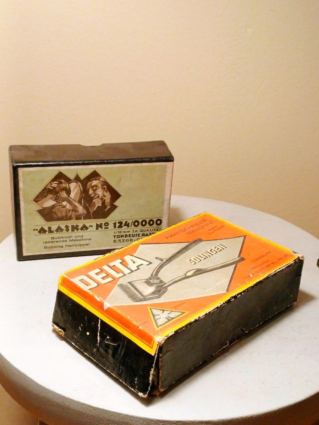 2 maquinas cortar pelo vintage en cajas originales
