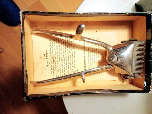 2 maquinas cortar pelo vintage en cajas originales