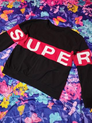 Sudadera de letras talla S-M 