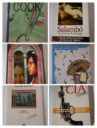 Pack 6 libros.